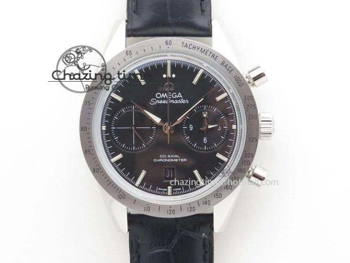 0420 Flexible De Ville MK 1:1 Best Edition SS White Dial On Black Leather Asian Seagull T1701 (Sec@6) 8244